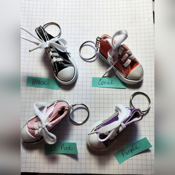 High Top Sneaker Keychains - Picture 1 of 14
